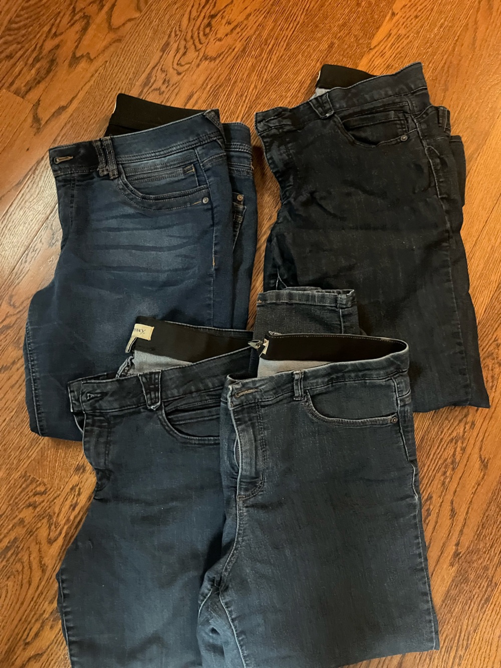 Democracy Dark Indigo Cropped Ankle Jeans - Pair